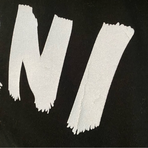 MARNI black white cotton logo T-shirt crewneck short sleeve tee shirt - Picture 5 of 11